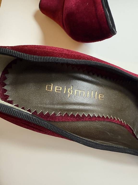Scarpe da donna: Deimille Vintage Samt Pumps, Bordeauxrot, Grösse 38 – Usato da Winterthur venduto da Me_sell_buy 3