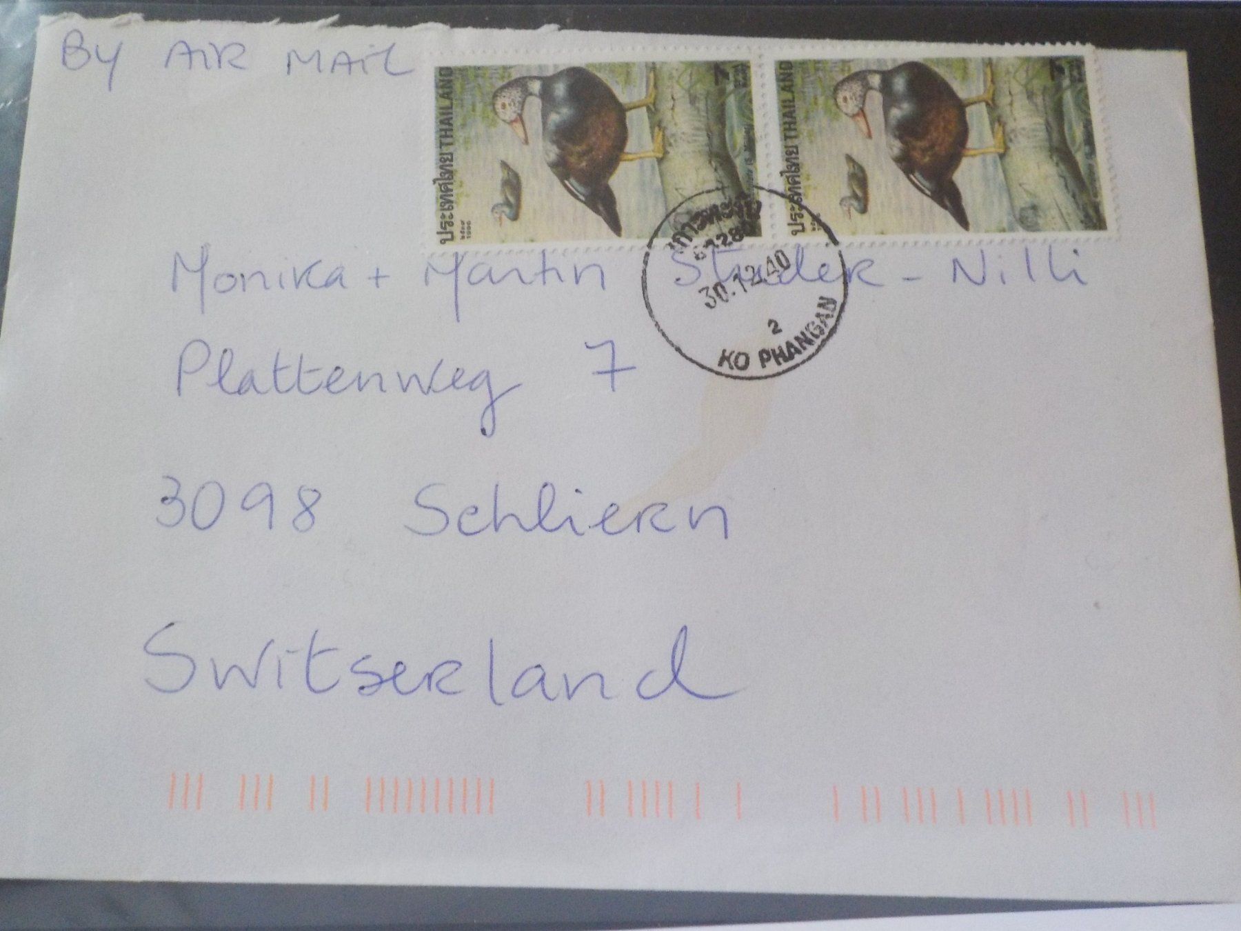 Alle Briefmarken: Thailand, Brief Vogel – Gebraucht aus Muri b. Bern von Ricardoverkauf