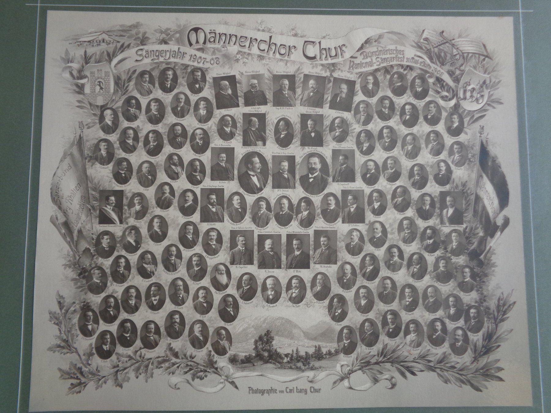 Posters & Illustrations: Foto C. Lang Chur Kt. Sängerfest 1908 – D'occasion à Chur par omonia 1