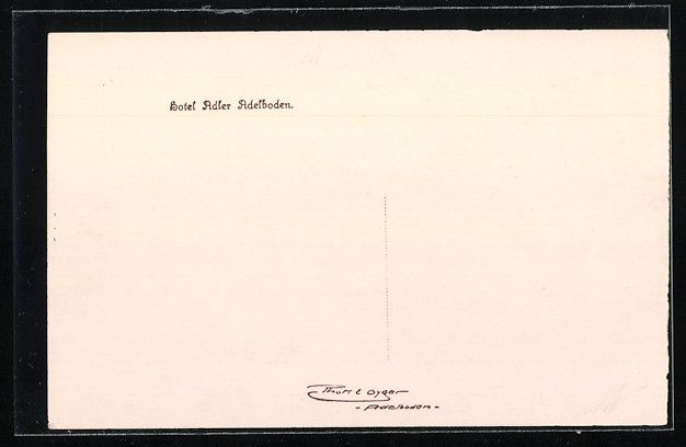 Cartoline postali: AK Adelboden, Hotel Adler im Schnee – Usato da Berlin venduto da bartko-reher 1