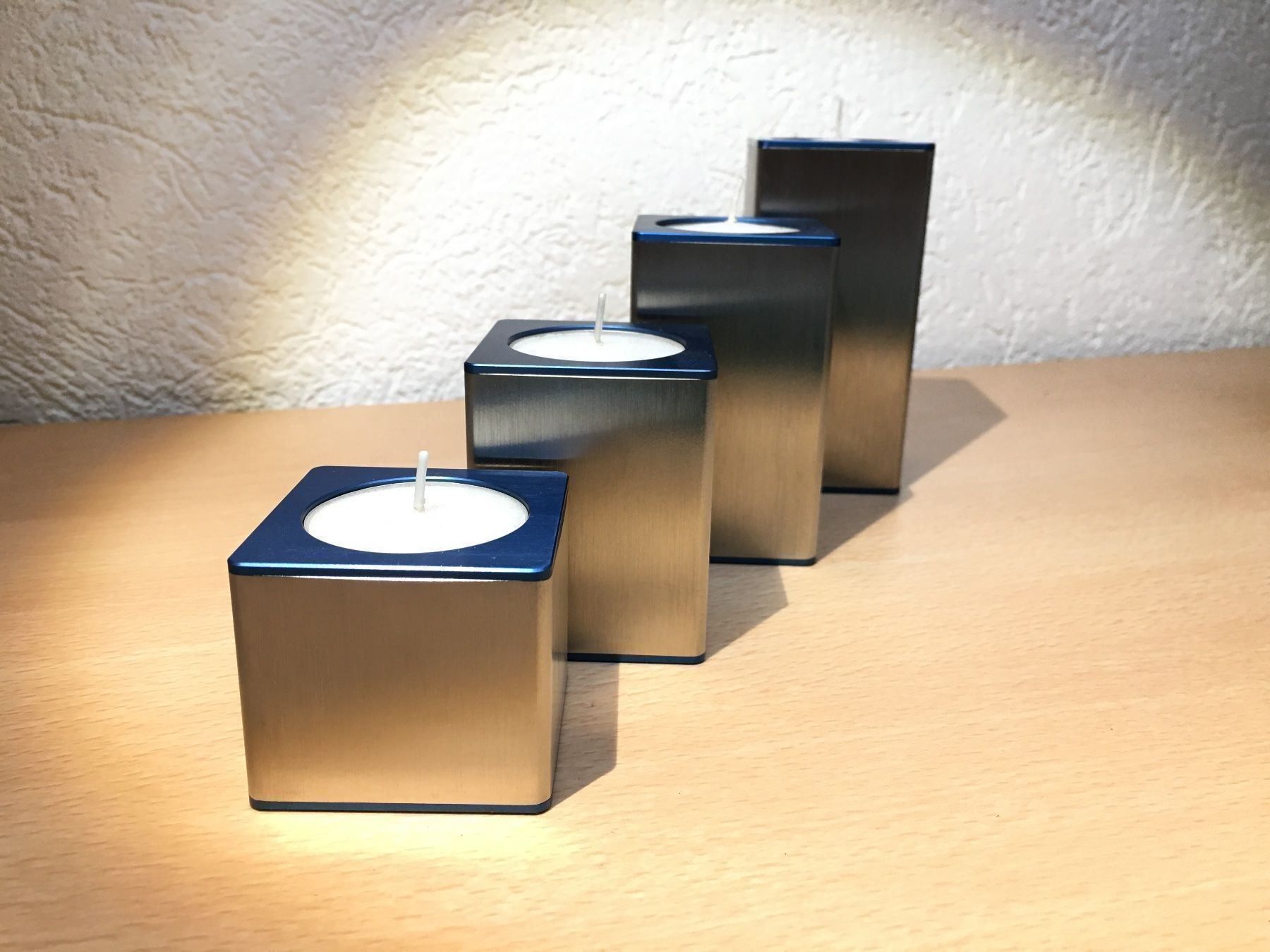 Portacandele: Kerzenständer Tischmodell CUBE / Geschenk Idee – Nuovo e nell'imballaggio originale da Hinwil venduto da Samick 1