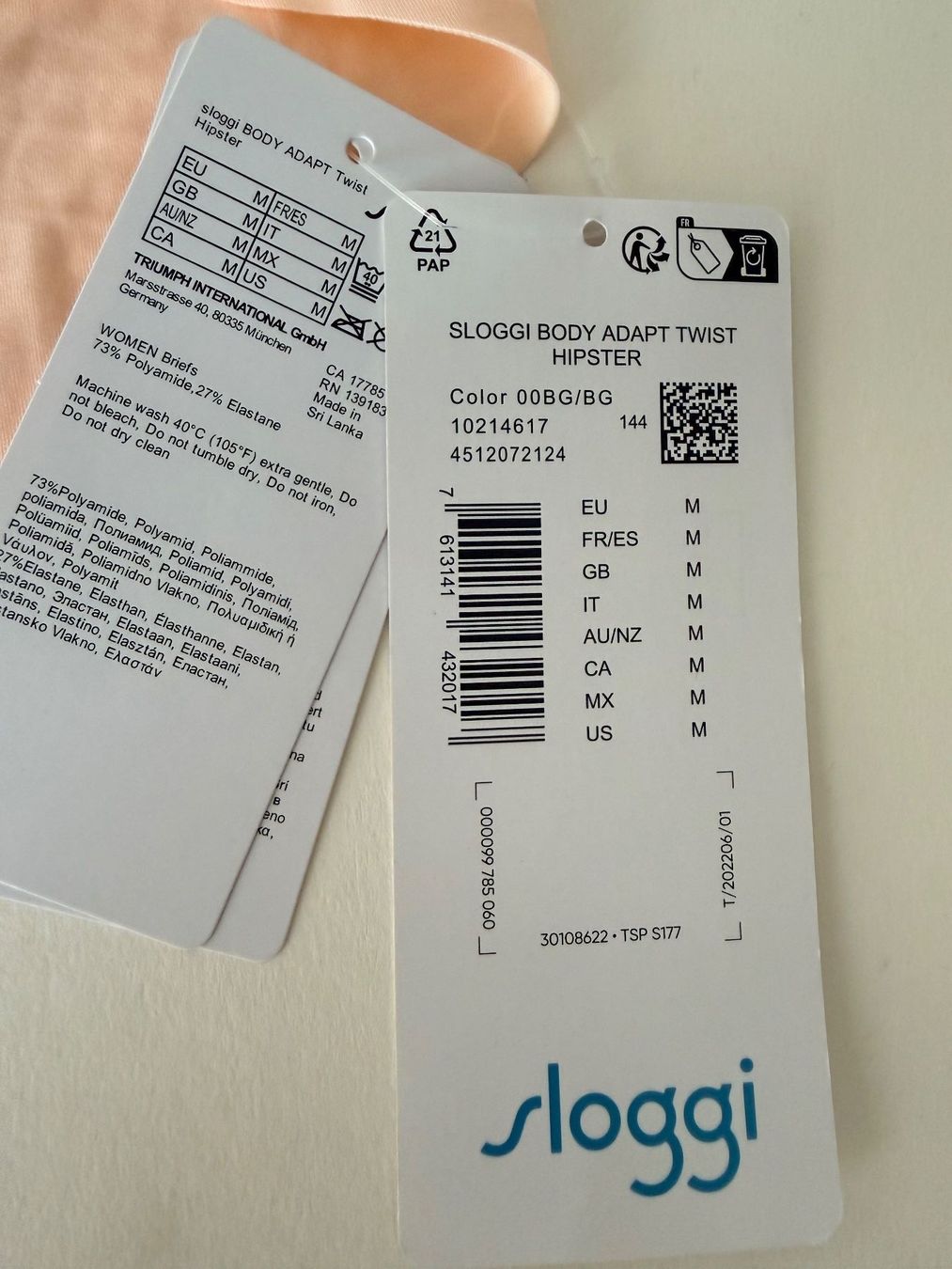 Sloggi Altra biancheria intima: SLOGGI, Hipster BODY ADAPT Twist, Grösse M, Farbe Hellorange – Nuovo e nell'imballaggio originale da Rudolfstetten venduto da gst_g7xl 3