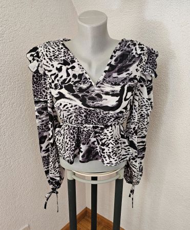 Chice Bluse / Shirt von Missguided Gr. 34 Animal Print