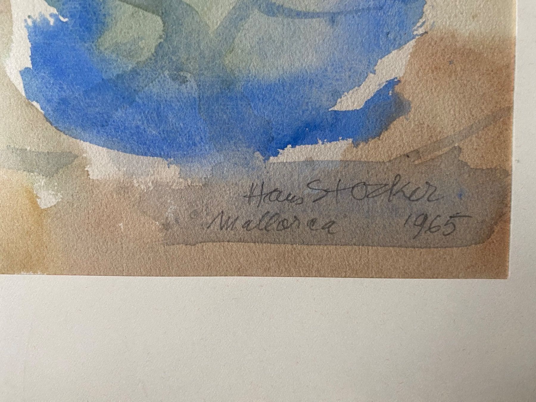 Gemälde: Tolles Aquarell Mallorca, Hans Stocker – Gebraucht aus Rünenberg von Fendi02 2