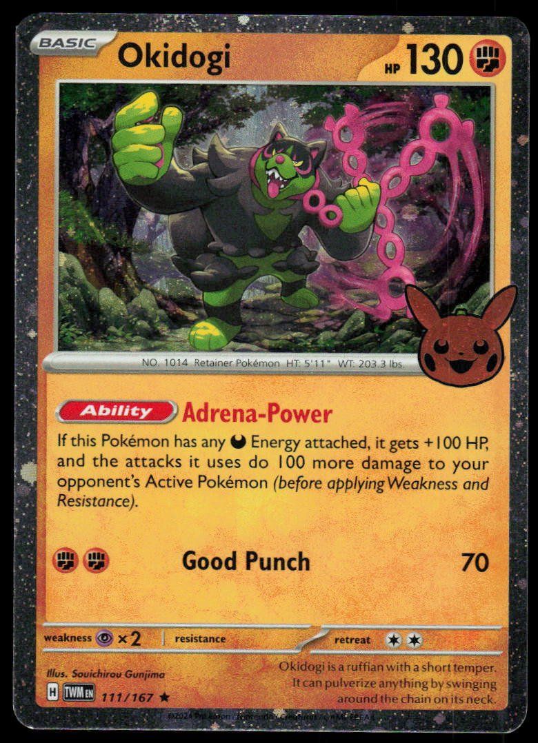 Pokémon Sammelbilder & Trading cards: Pokemon Okidogi 111/167 – Gebraucht aus Herisau von Pokemon2025