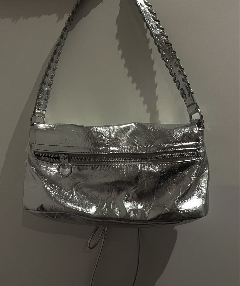 Zara Taschen für Damen: Tasche silbrig – Gebraucht aus St. Gallen von lun_2szn 1