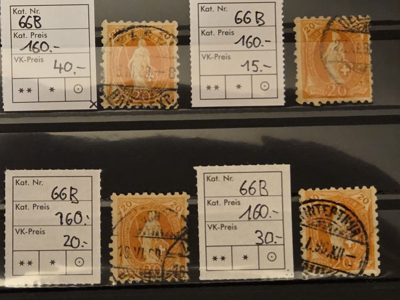 Tous les timbres: 12mal 66B Kat.1920.- – D'occasion à Wangen par Abartix 4