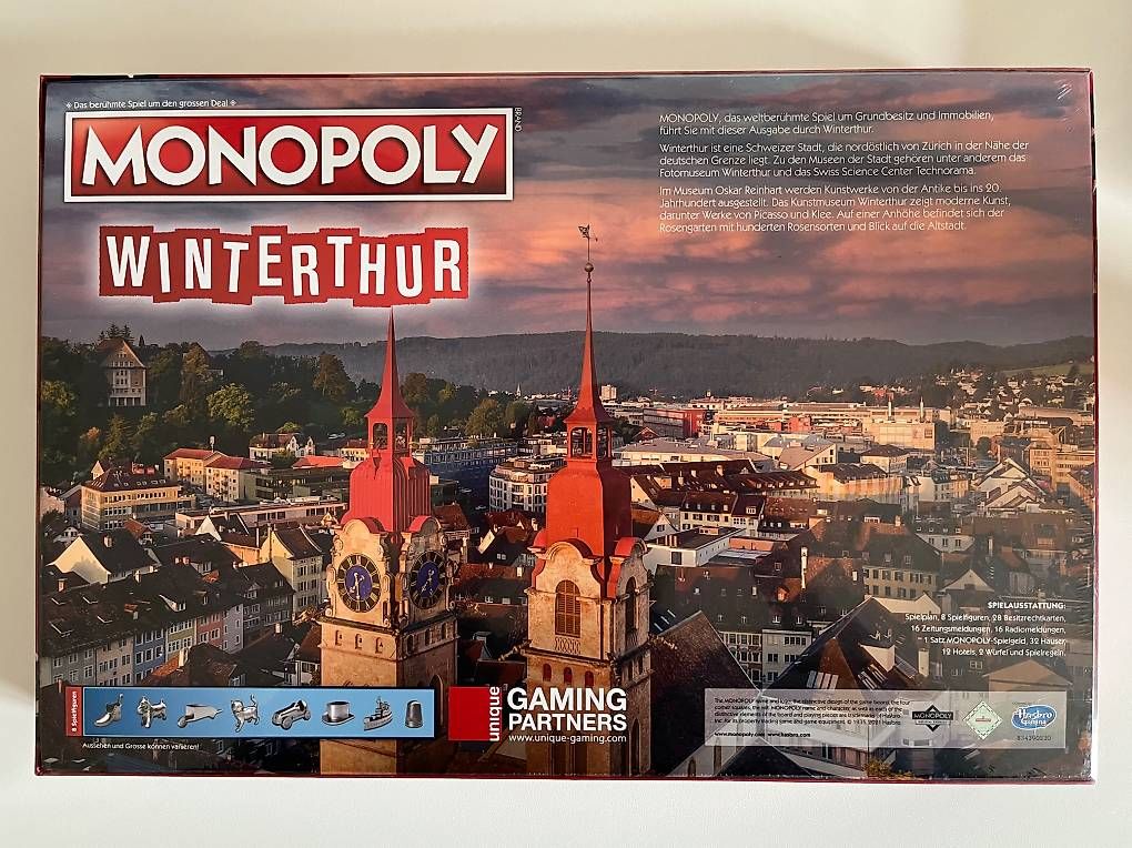 Giochi: Monopoly Winterthur neu verpackt – Nuovo e nell'imballaggio originale da Zürich venduto da Cinzbusch 1