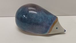 Goebel Igel Figur 35 701 08 Keramik 1984 blau  (W)