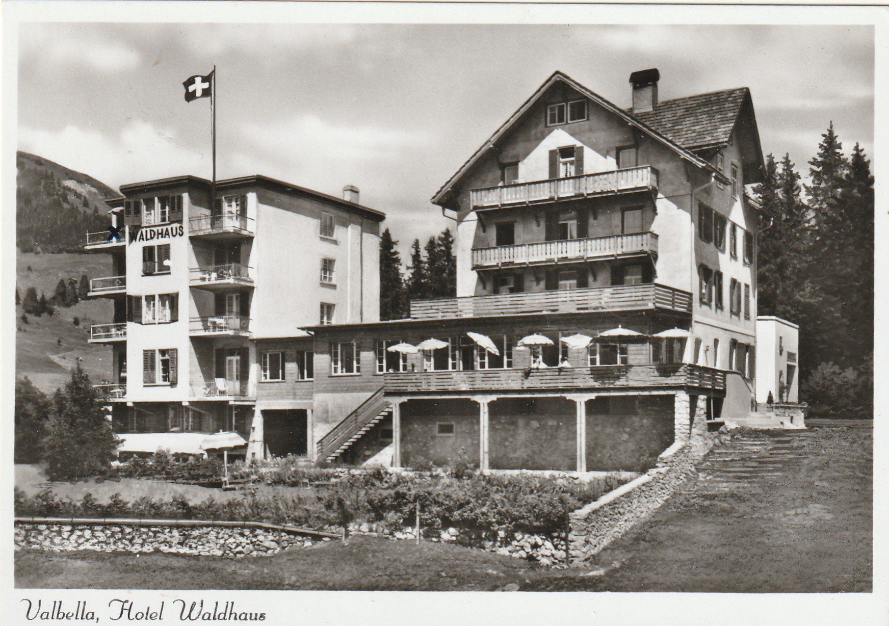 Ansichtskarten: Valbella Hotel Waldhaus – Gebraucht aus Rorschacherberg von fratovi2
