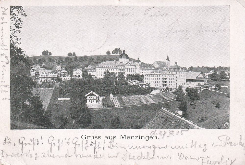 Menzingen ZG - GRUSS aus MENZINGEN um 1905 | Kaufen auf Ricardo