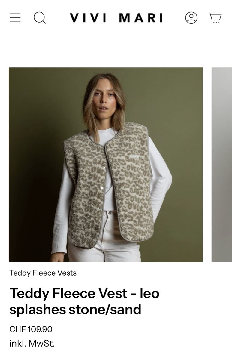 Vivi Mari Gilets & Westen: Vivi Mari Teddy Weste – Gebraucht aus Humlikon von Markenmaus 3