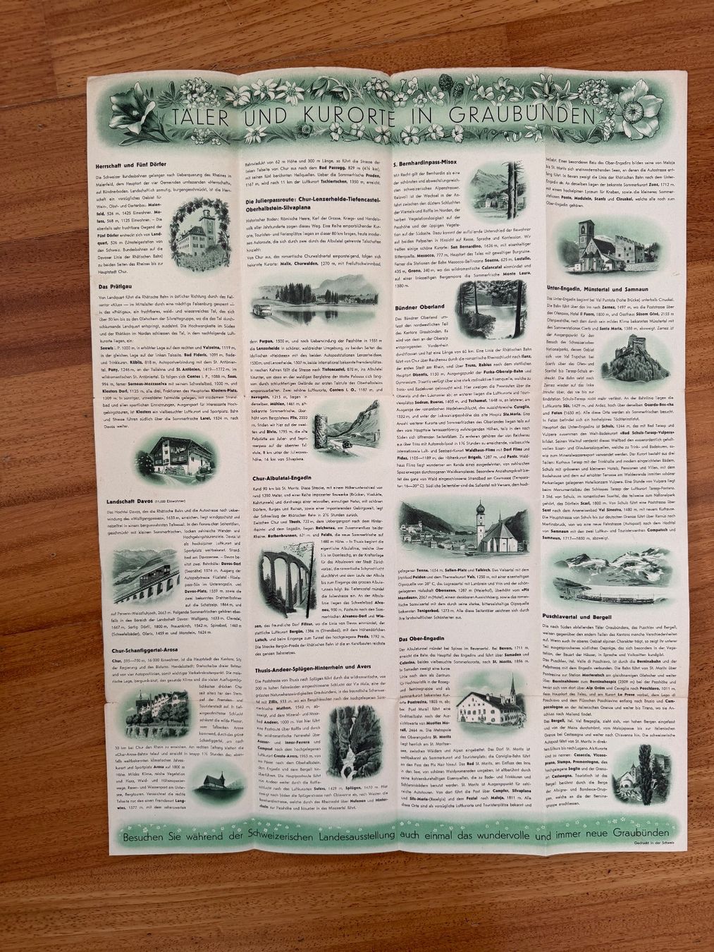 Dokumente: Graubünden-Prospekt, ca. 1940Jahre – Gebraucht aus Dietikon von Tiburon6 2