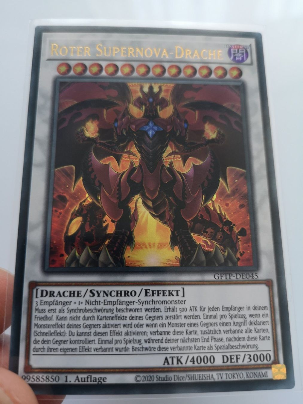 Yugioh Carte collezionabili: Roter Supernova-Drache UR Mint 1.Auflage – Nuovo e nell'imballaggio originale da Boswil venduto da ShoppingCenterCity 2