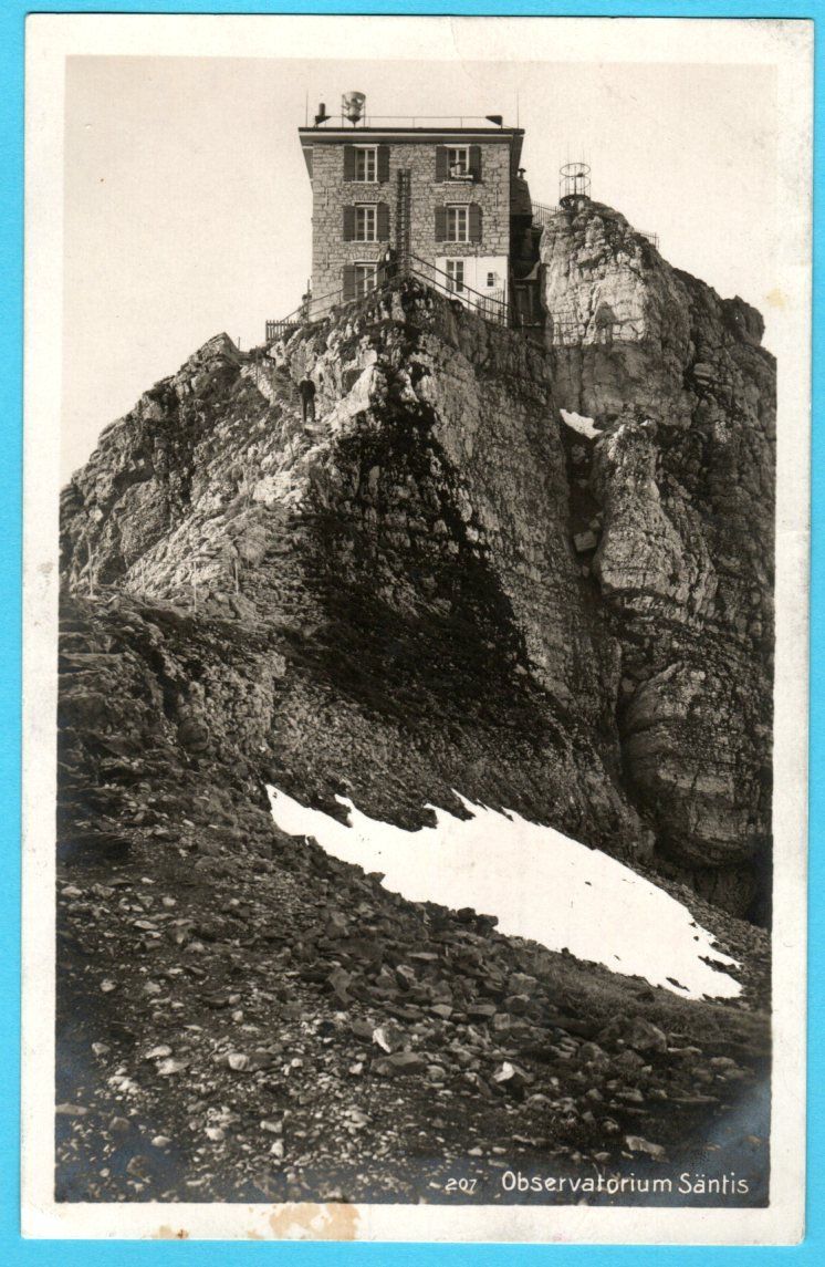 Ansichtskarten: Säntis Observatorium 1925 gelaufen – Gebraucht aus Zürich von Sion2006