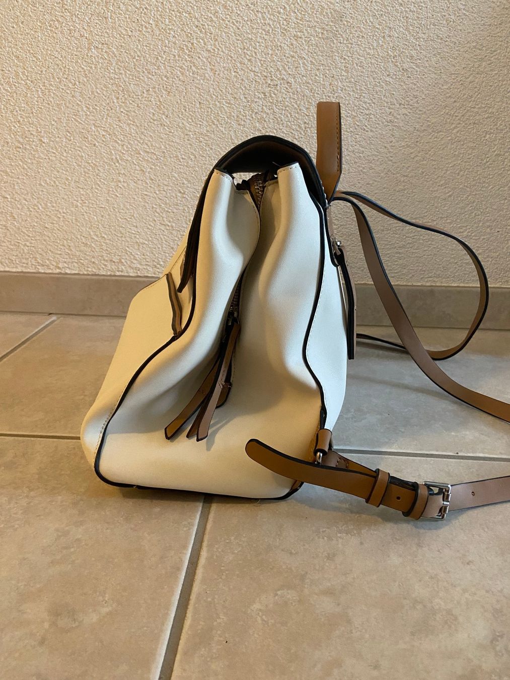 Rucksäcke: Rucksack (Parfois, beige-weiss) – Neu (gemäss Beschreibung) aus Dussnang von heuly 2