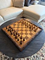 Carved Wooden Chess Set