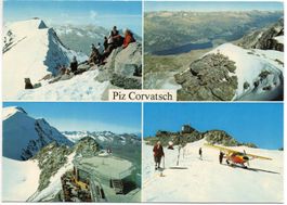 PIZ CORVATSCH Gletscher-Flugzeug