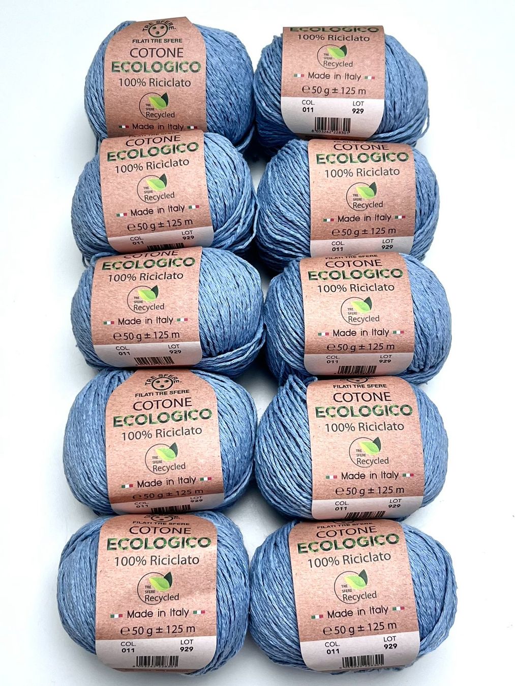 Wolle: Baumwolle Cotone Ecologico 10 Knäuel nr.011 – Neu und originalverpackt aus Plons von Zimpfer 3