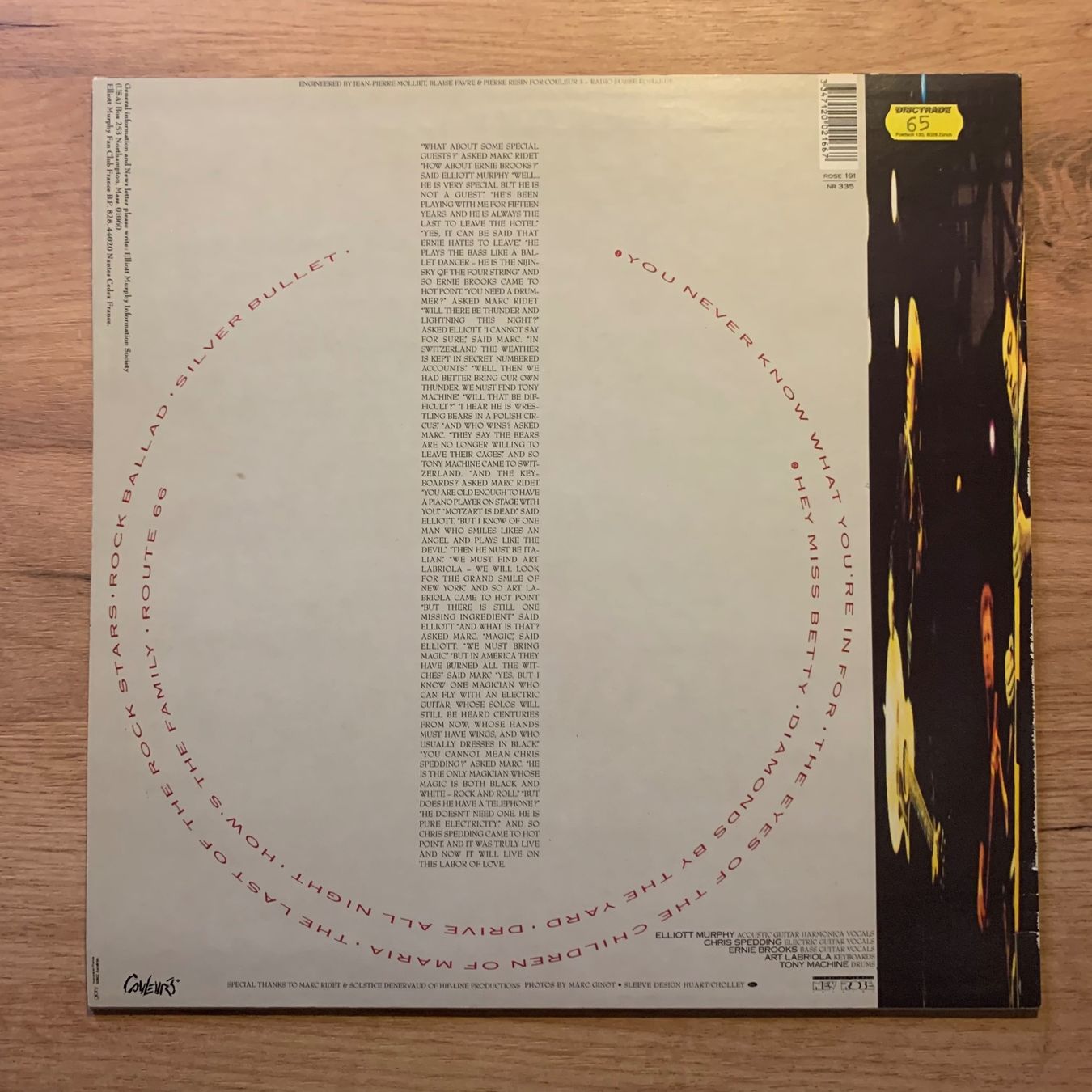 Schallplatten: ELLIOTT MURPHY + CHRIS SPEDDING - LIVE AT HOT POINT...OG FR – Gebraucht aus Gals von Diskopatshop 1