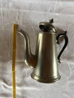 Alte Zinn-Kaffeekanne, gestempelt, Rarität