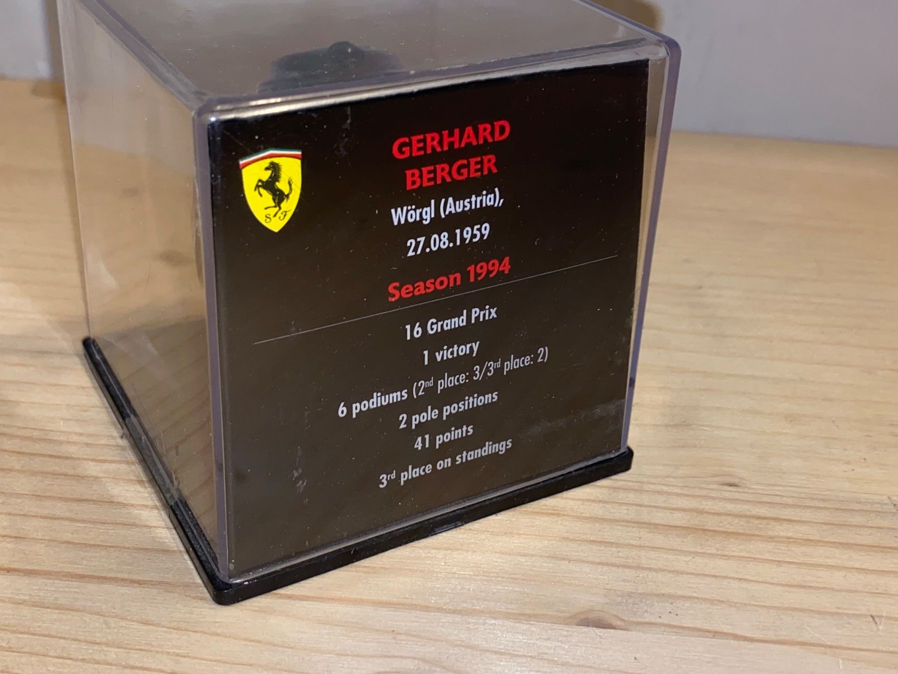Ferrari Modellini d'auto: Ferrari Helm 1/5 Gerhard Berger 1994 – Nuovo (secondo la descrizione) da Wohlen AG venduto da PrivatSammlung 4