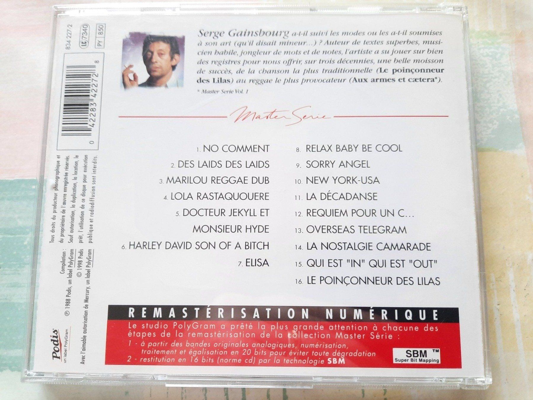 CDs: Cd Master série - Gainsbourg - Volume 2 – D'occasion à Pully par bro_n52j 1