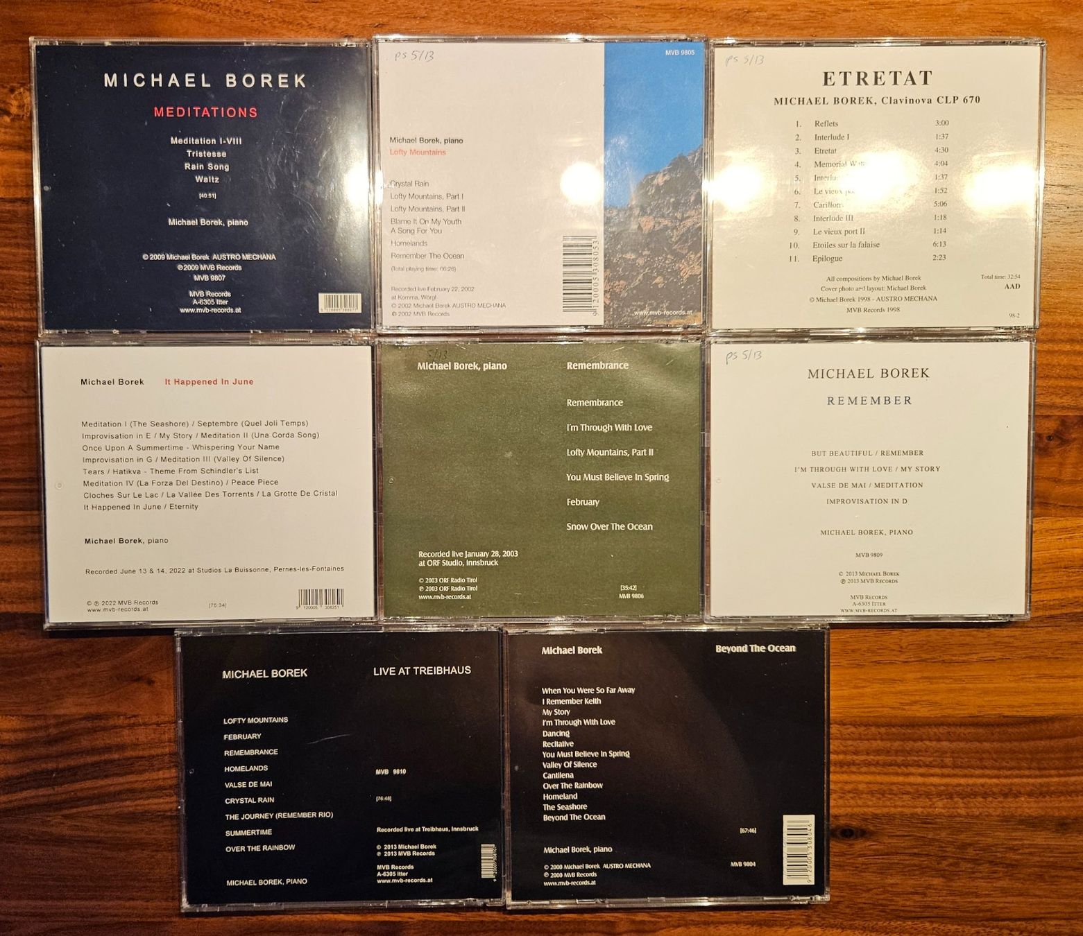 CD: CD Sammlung 8 CDs Jazz Solo Piano Michael Borek – Usato da Zürich venduto da phillyboy2007 1