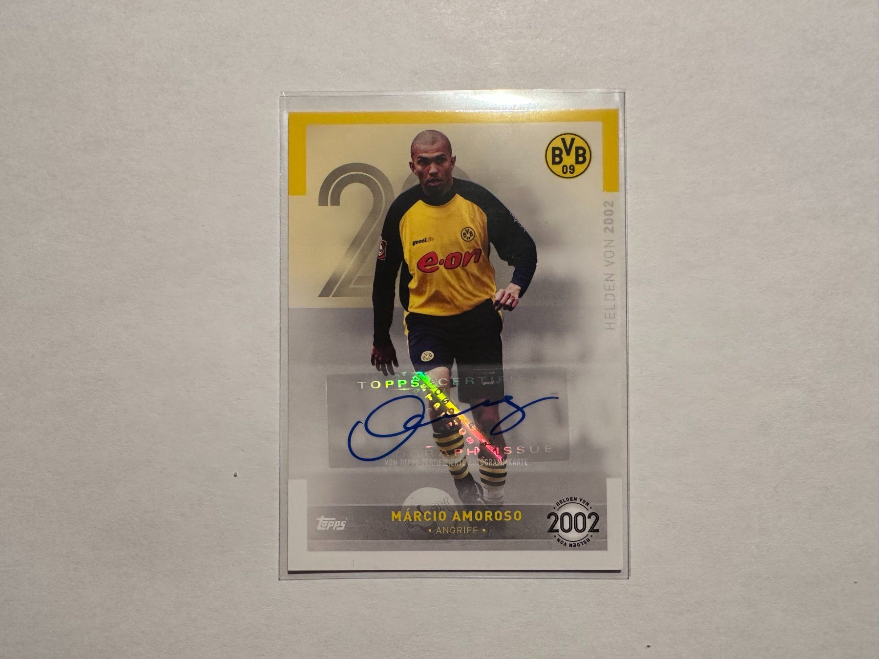 Panini Carte collezionabili: 2022 Topps BVB Set Marcio Amoroso Auto – Usato da Hagendorn venduto da Pokecollectorch