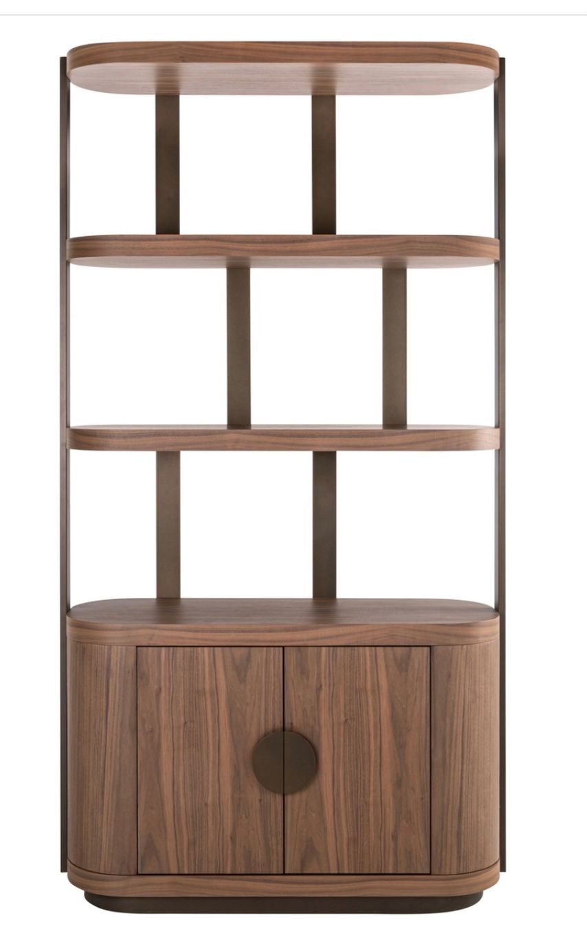 Armadi: RICHMOND INTERIORS** Display cabinet Windsor walnut – Nuovo e nell'imballaggio originale da Ruswil venduto da Miami-2026 2