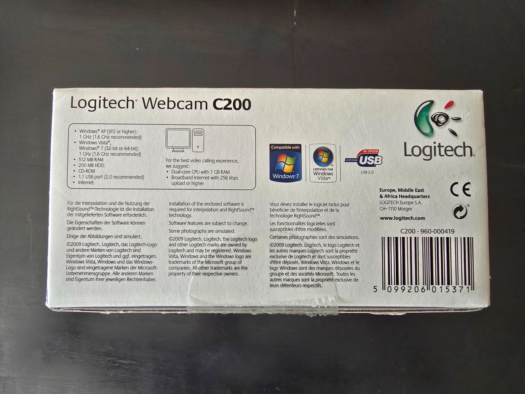 Logitech Webcams: Logitech Webcam C200 mit Mikrofon neu – Neu (gemäss Beschreibung) aus Wetzikon ZH von Tonido 3