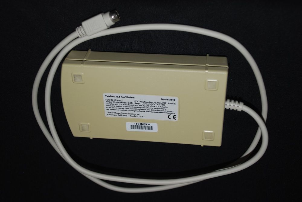 Global Village Modem TelePort 33.6 Fax/Modem Model A812 (Neu (gemäss ...