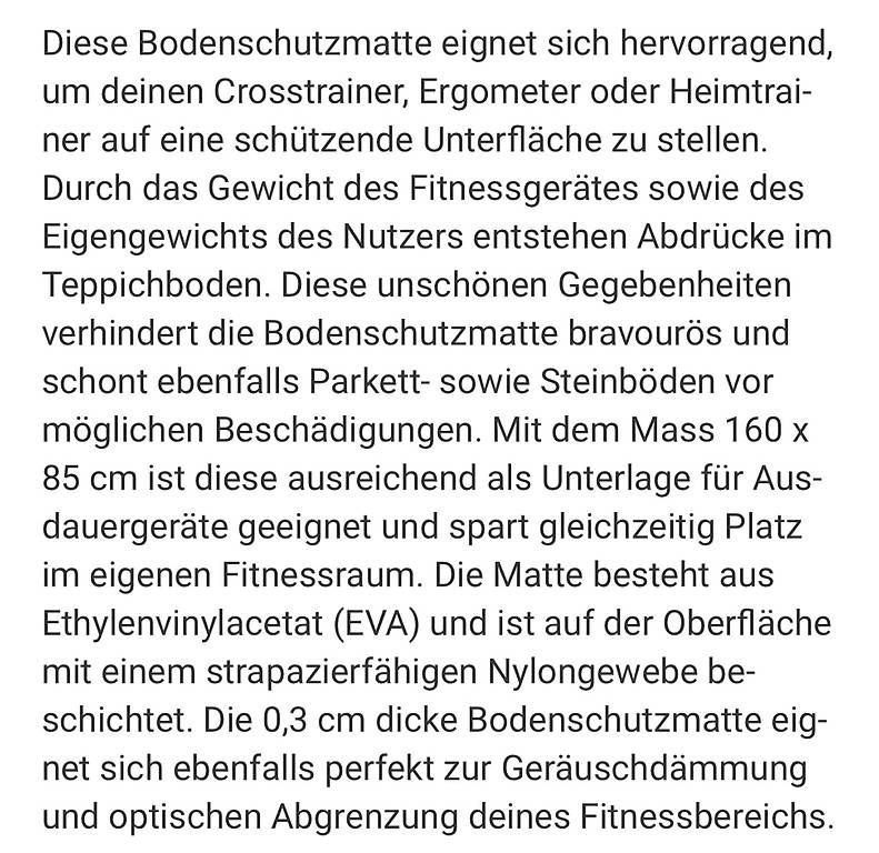 Tapis de sol: Neu  – D'occasion à Zimmerwald par Naedi1973 3