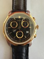 Tissot PR100 chronographe vintage avec un cadran noir et des