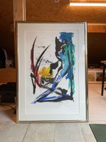 Wunderschöner gerahmter Kunstdruck von Jean Miotte
