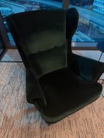 Ohrensessel Strandmon samt grün Ikea