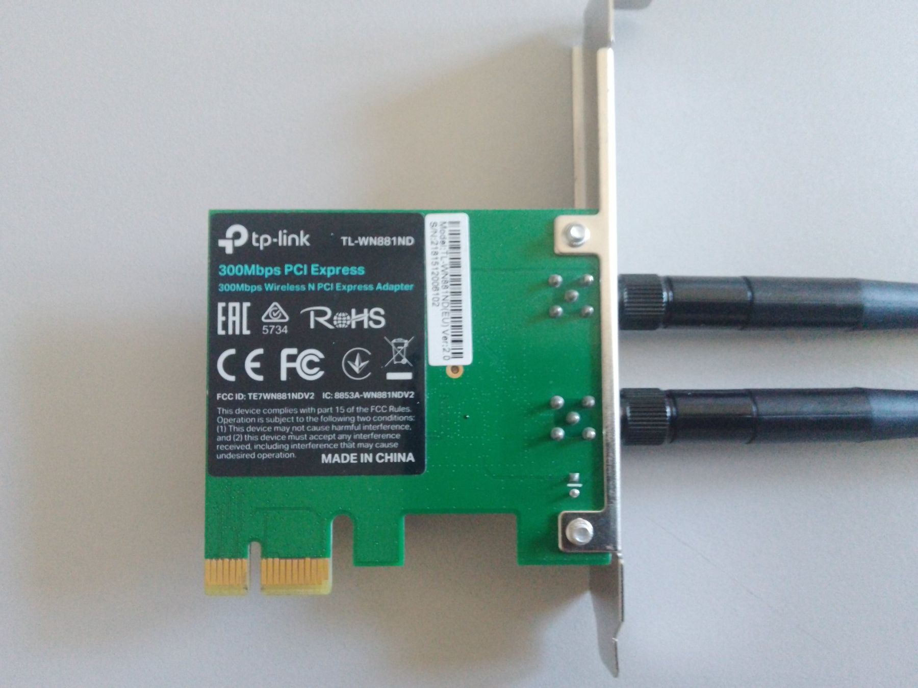 TP-Link Unità & Adattatore: TP-Link TL-WN881ND WLAN PCI Express Adapter – Usato da Oberembrach venduto da Doublescale 1