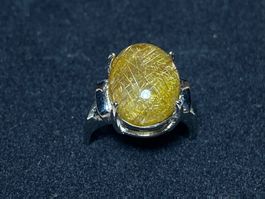 Rutilquarz Ring Silber 925 Grösse verstellbar 💎✨