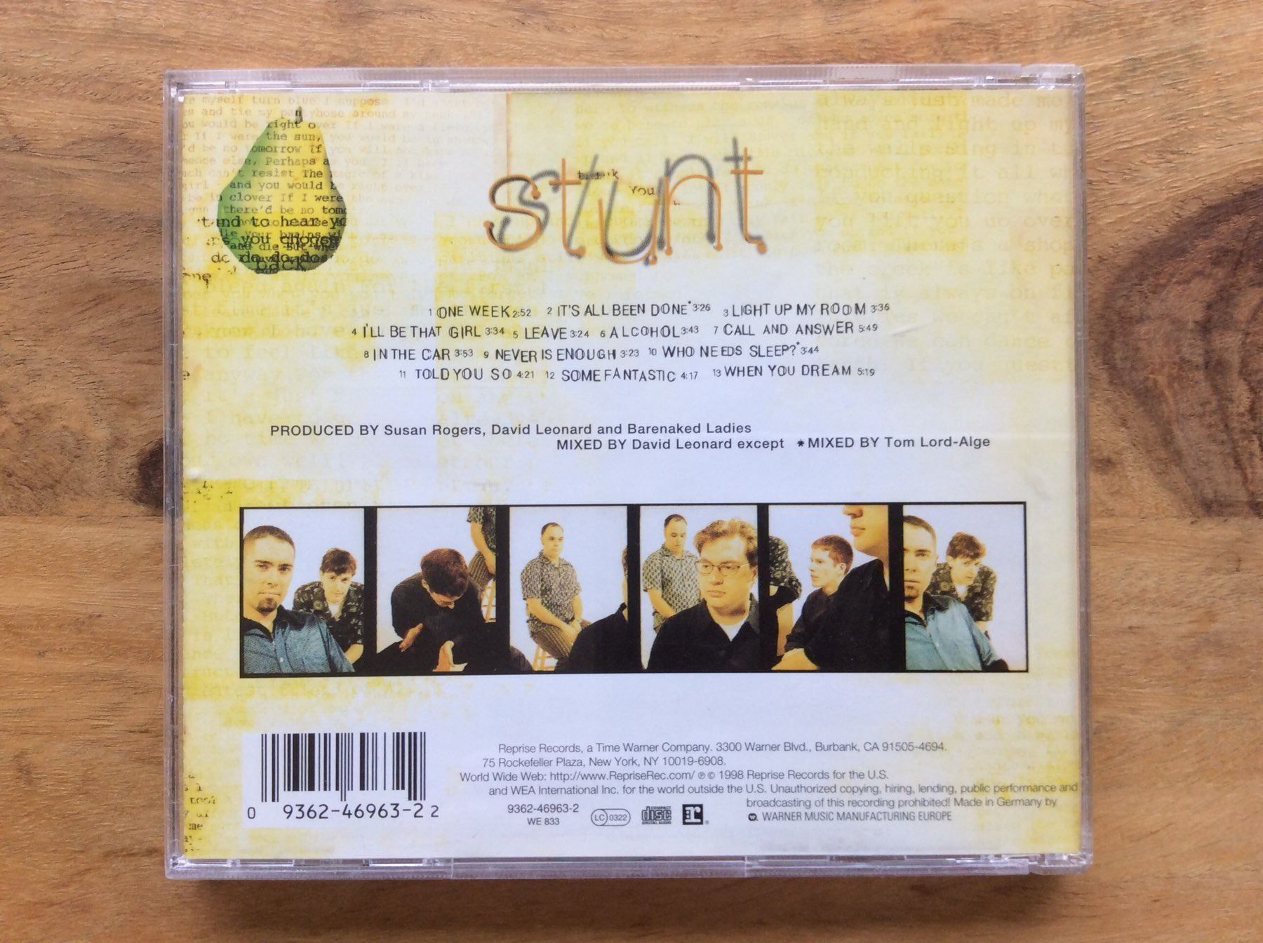 CD: CD Barenaked Ladies – Stunt – Usato da Horgen venduto da flyingpenguin2000 2