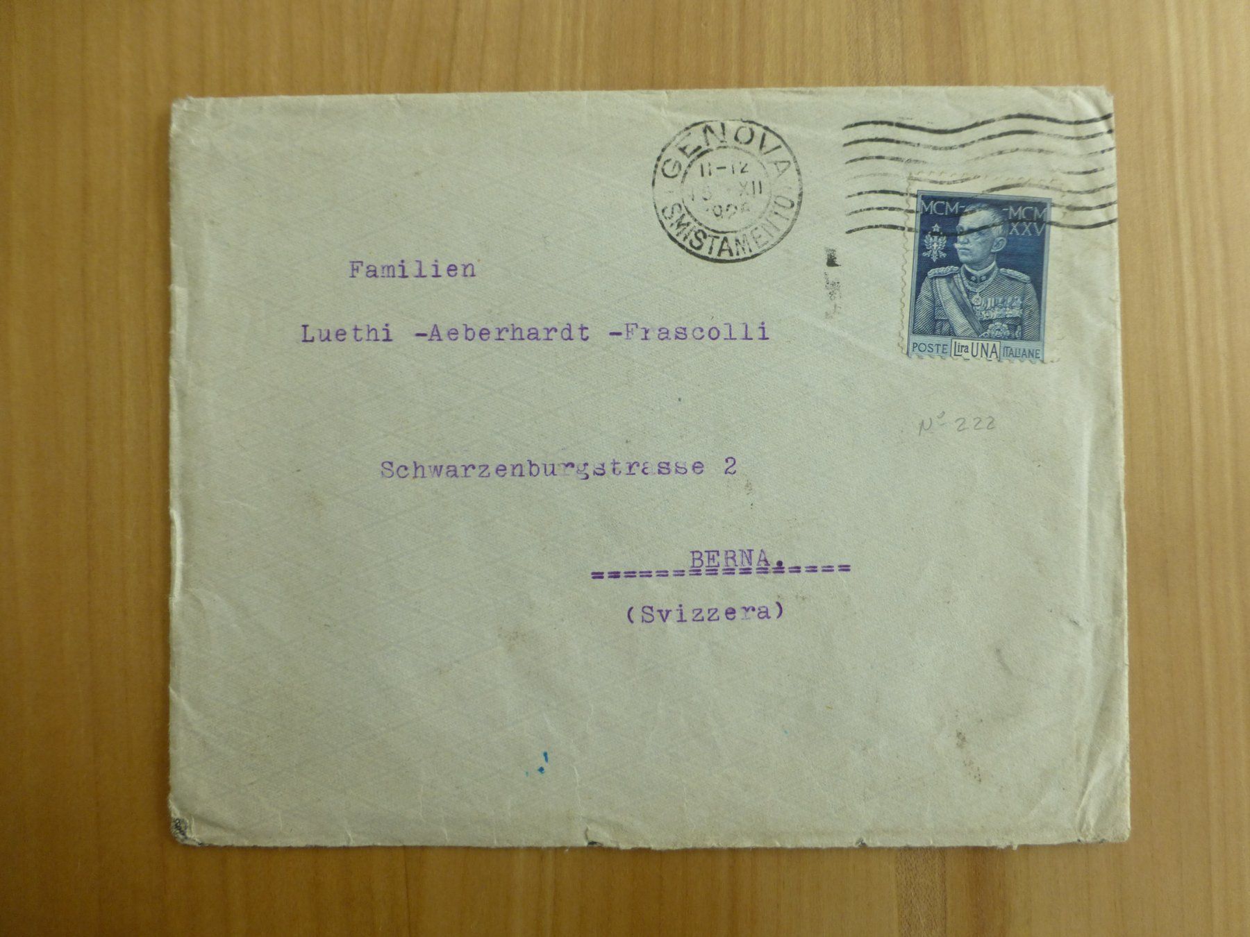 Tutti i francobolli: Italienbrief nach Bern 1926 – Usato da Bettlach venduto da 1saurer