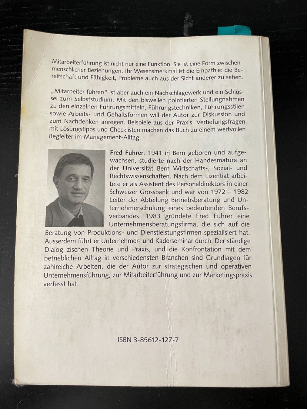Libri: Mitarbeiter führen - Fred Fuhrer – Usato da Hombrechtikon venduto da Uptowns 2