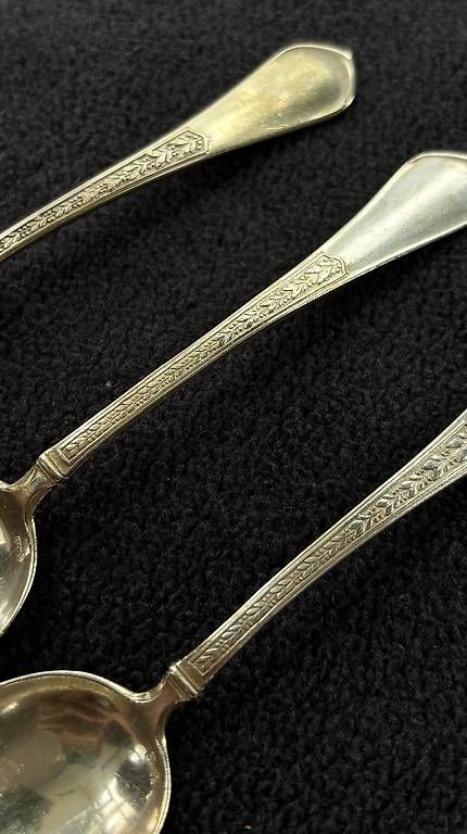 Cucchiai: 3 Löffel Silber 800 gemustert – Usato da Rafz venduto da Sukion 1
