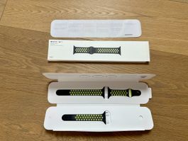 seltenes original Apple Watch Nike Sport Band - Black Volt