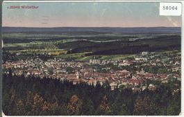 Winterthur - Generalansicht - Litho