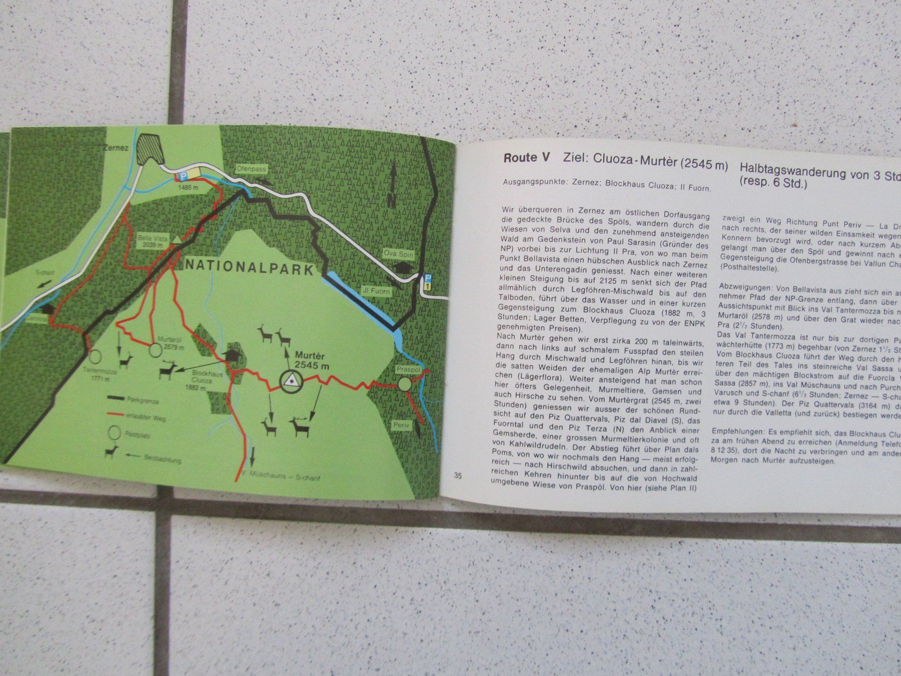 Cartes géographiques & atlas: Schweizer Nationalpark, Wanderführer, Landkarten, 1978 – D'occasion à Weiningen ZH par dietsch57 7