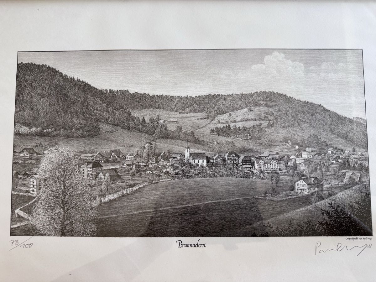 Poster & Bilder: Originalgrafik "Brunnadern" Paul Wyss  – Gebraucht aus Niederbüren von Oetschli 2