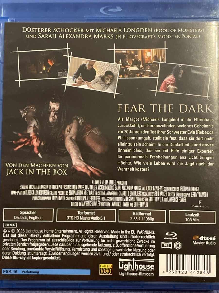 Tutti i DVDs: Fear the Dark (2023) – Nuovo (secondo la descrizione) da Waldenburg venduto da Gonzo8 1