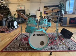 Akustik Drumset SONOR AQ1 20 Zoll Lite Green Komplettset