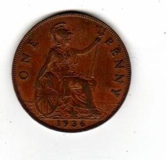 Alle Münzen: Münze  one Penny – Gebraucht aus Wolhusen von Curver9