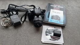 Canon EOS 400D Digitalkamera mit viel Zubehör